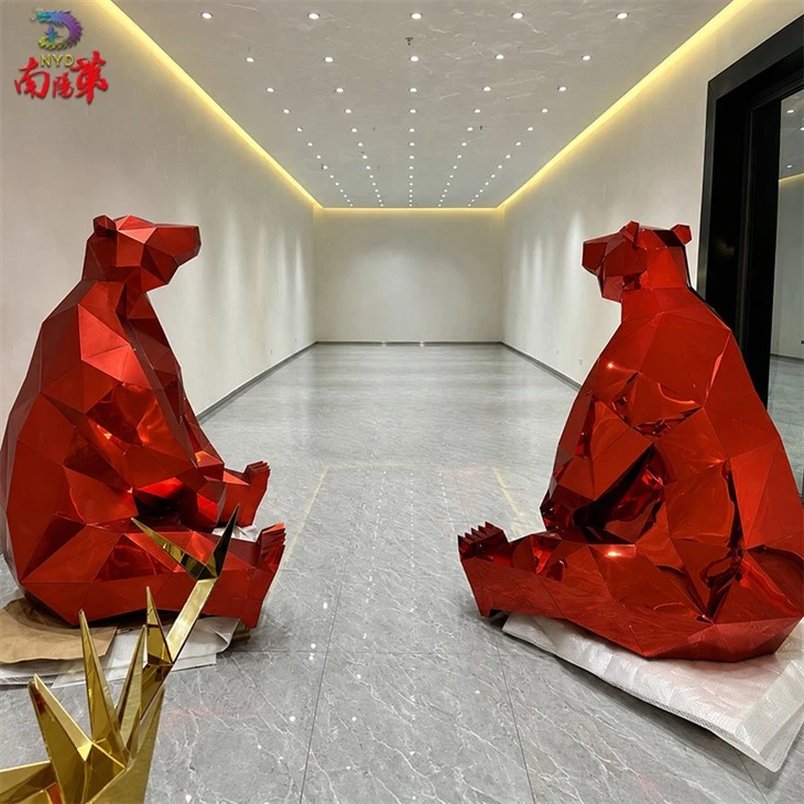 Acrylic Geometric Christmas Bear factory
